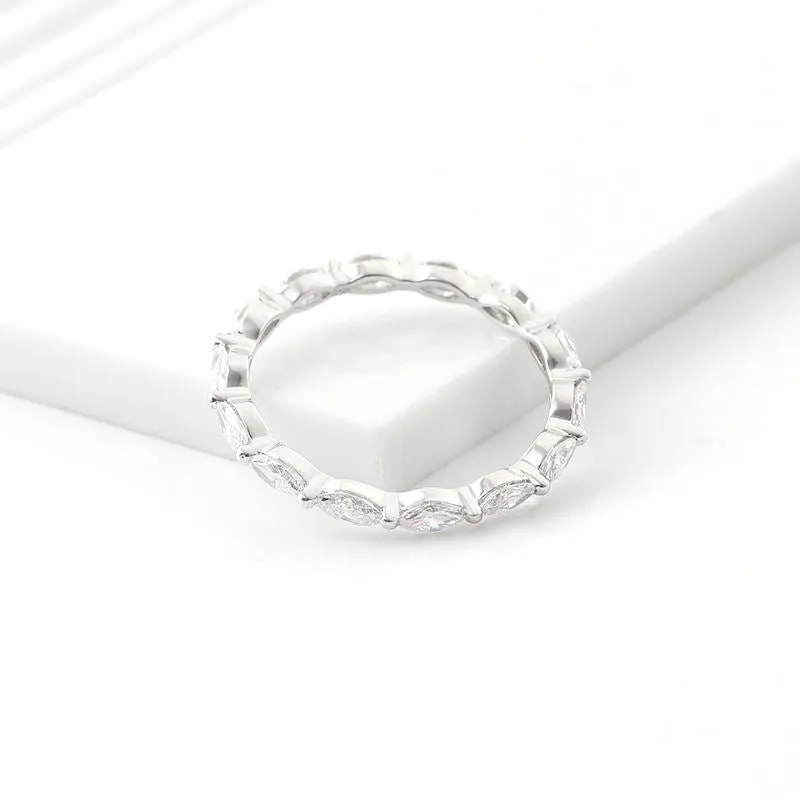 Minimal Marquise Wedding Band