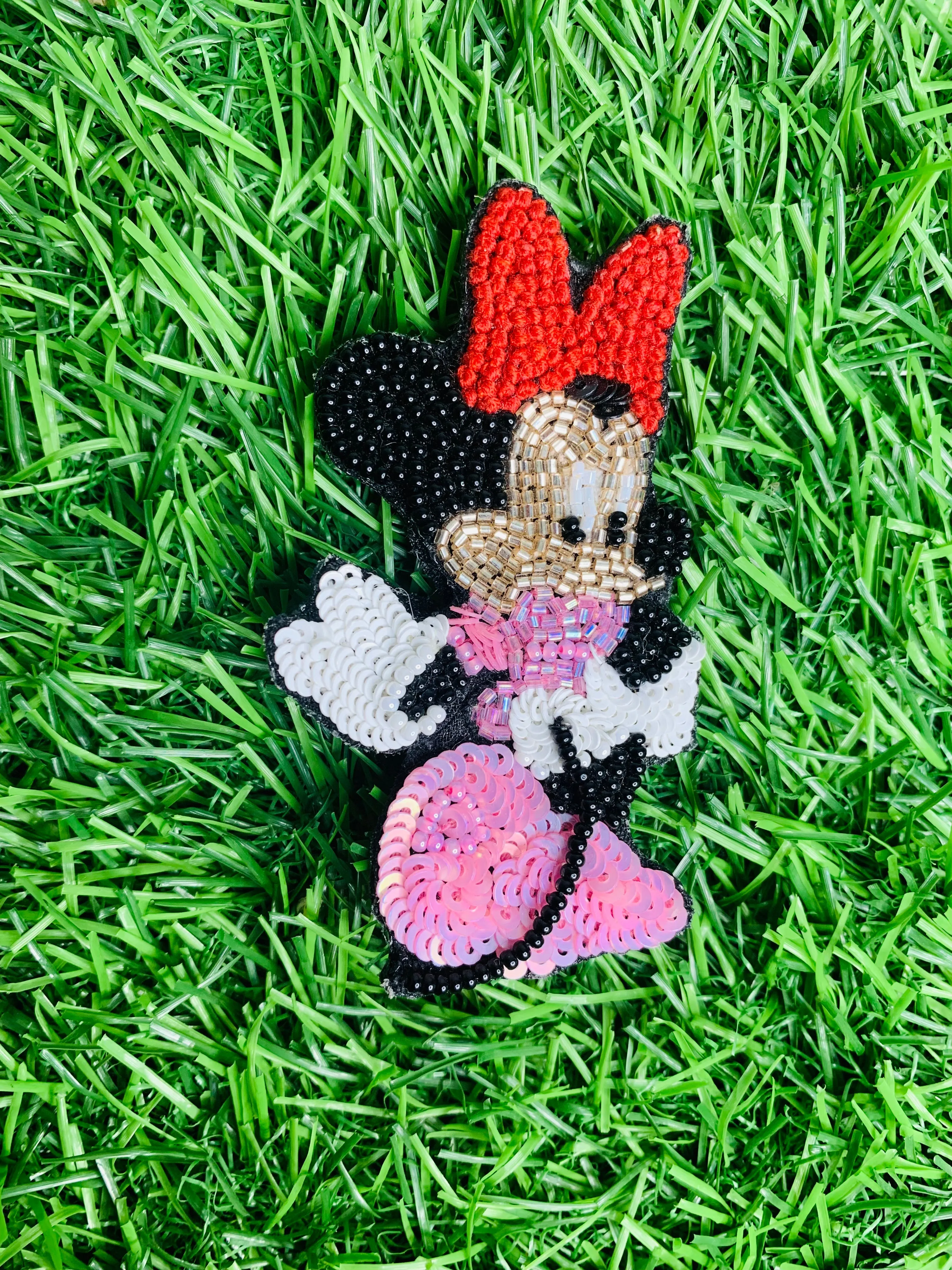 Minnie Mouse Baby Pink Brooch