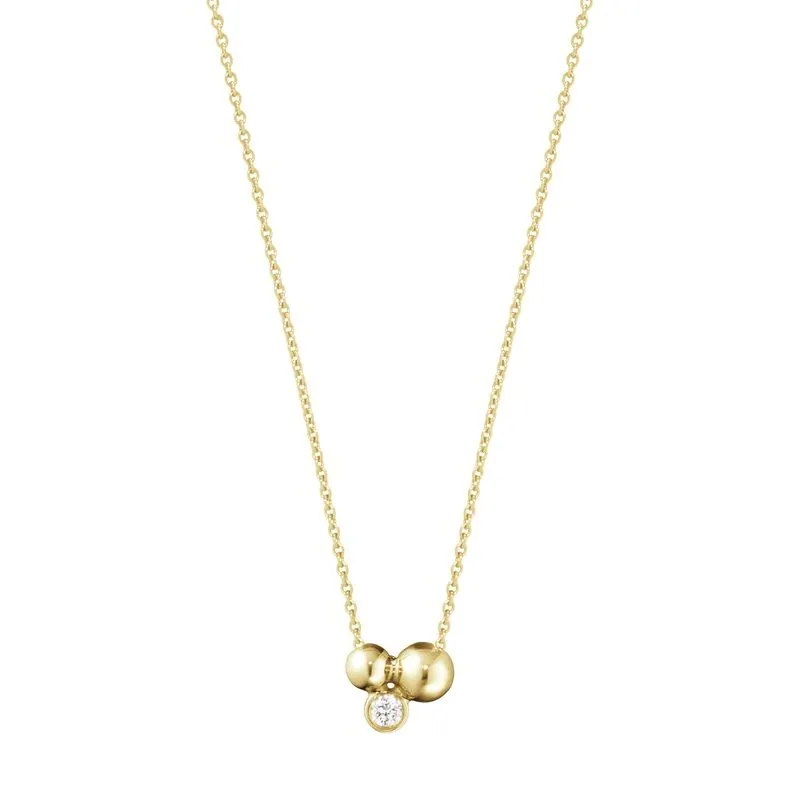 Moonlight Grapes pendant 18K Gold Necklace w. Diamond