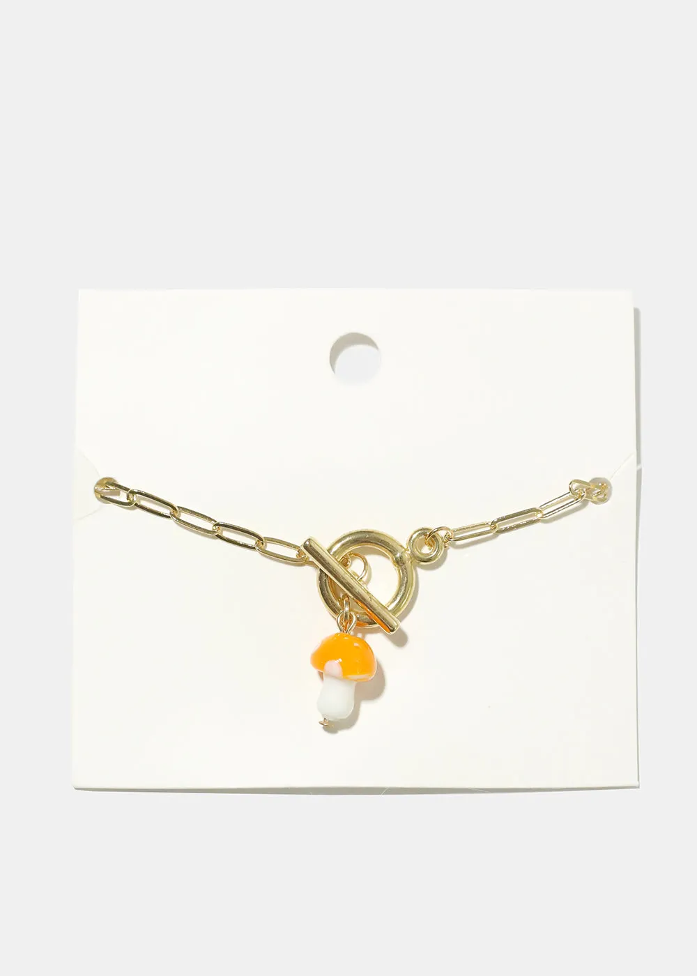 Mushroom Chain Link Bracelet