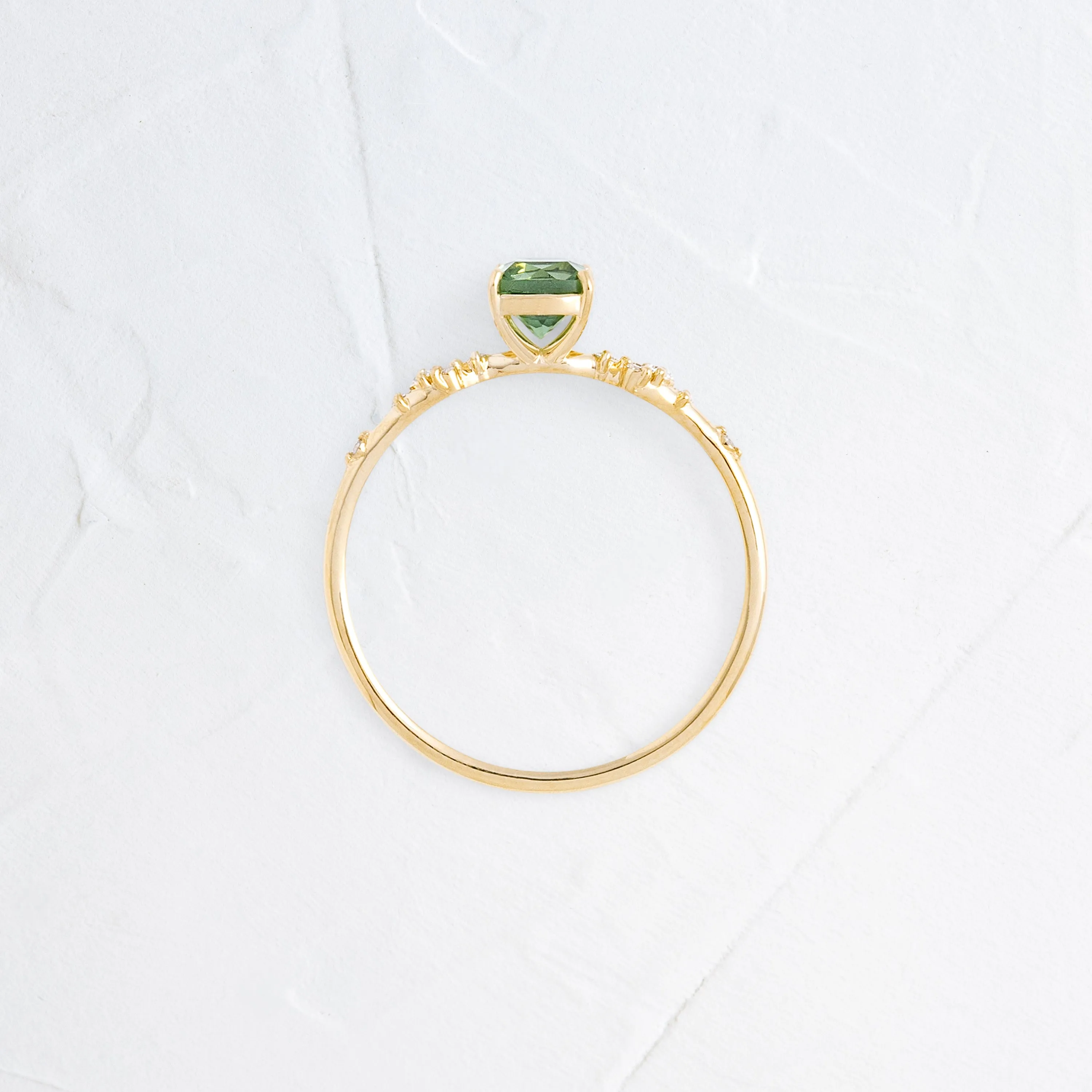 Myriad Ring, 0.54ct. Mint Green Afghanistan Tourmaline