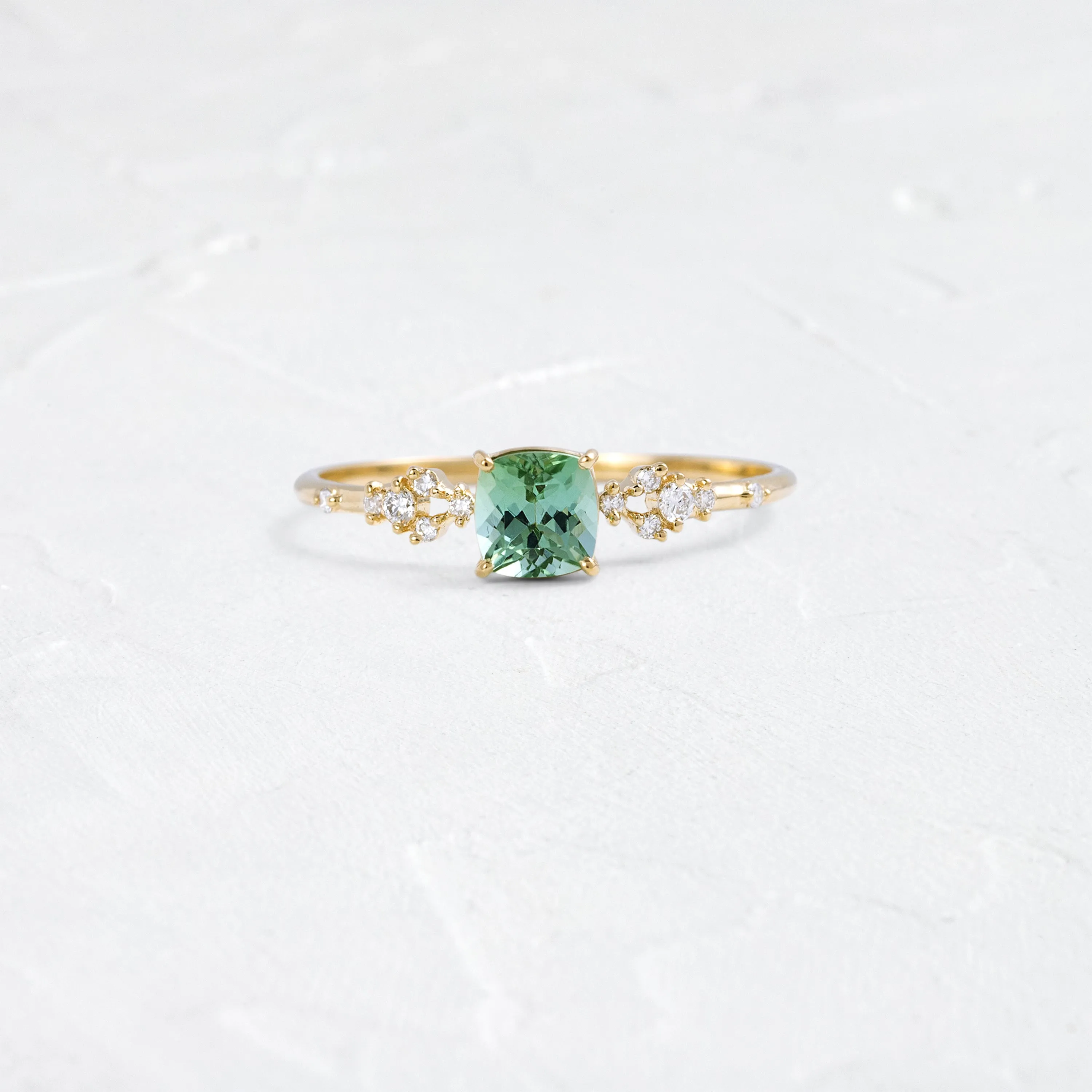 Myriad Ring, 0.54ct. Mint Green Afghanistan Tourmaline