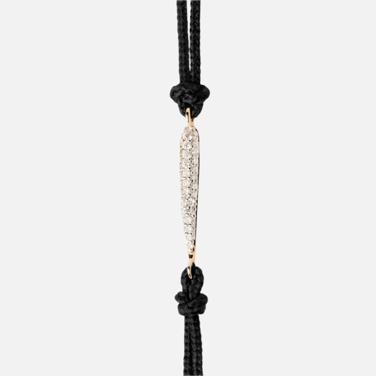 Nina Diamond Cord Bracelet, Black
