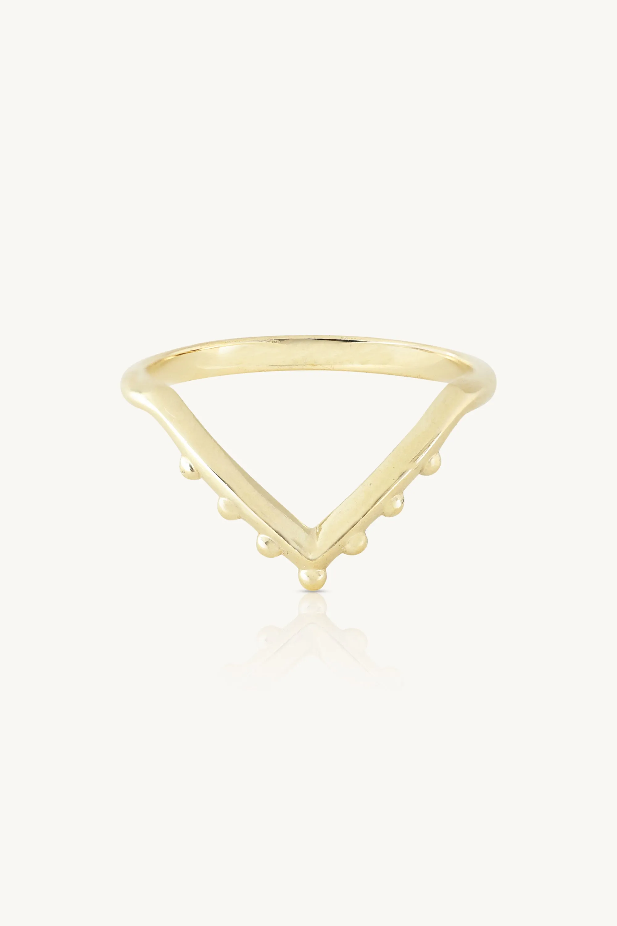 Noble Chevron Gold Band