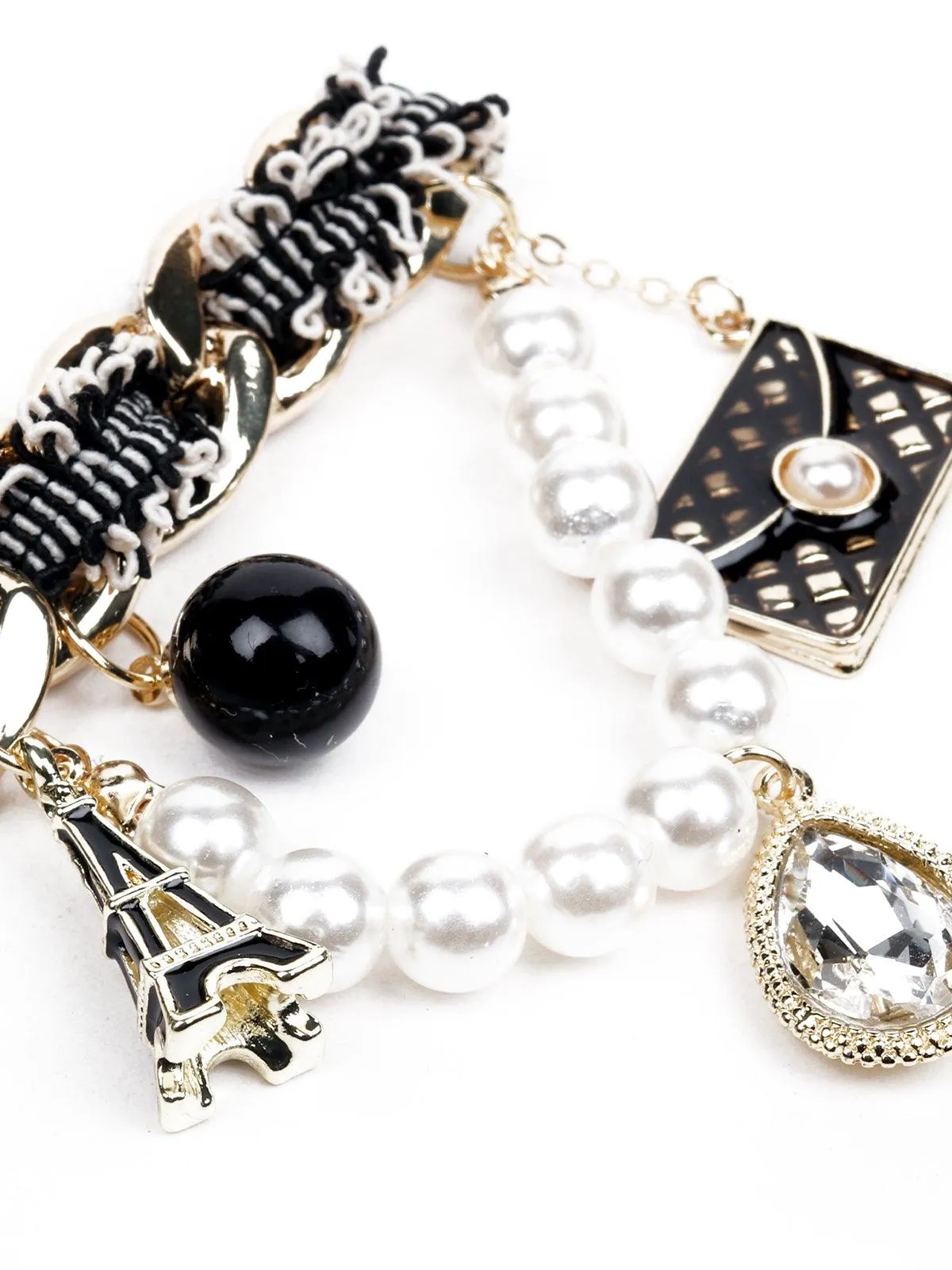 Odette Women Black Metal Brooch