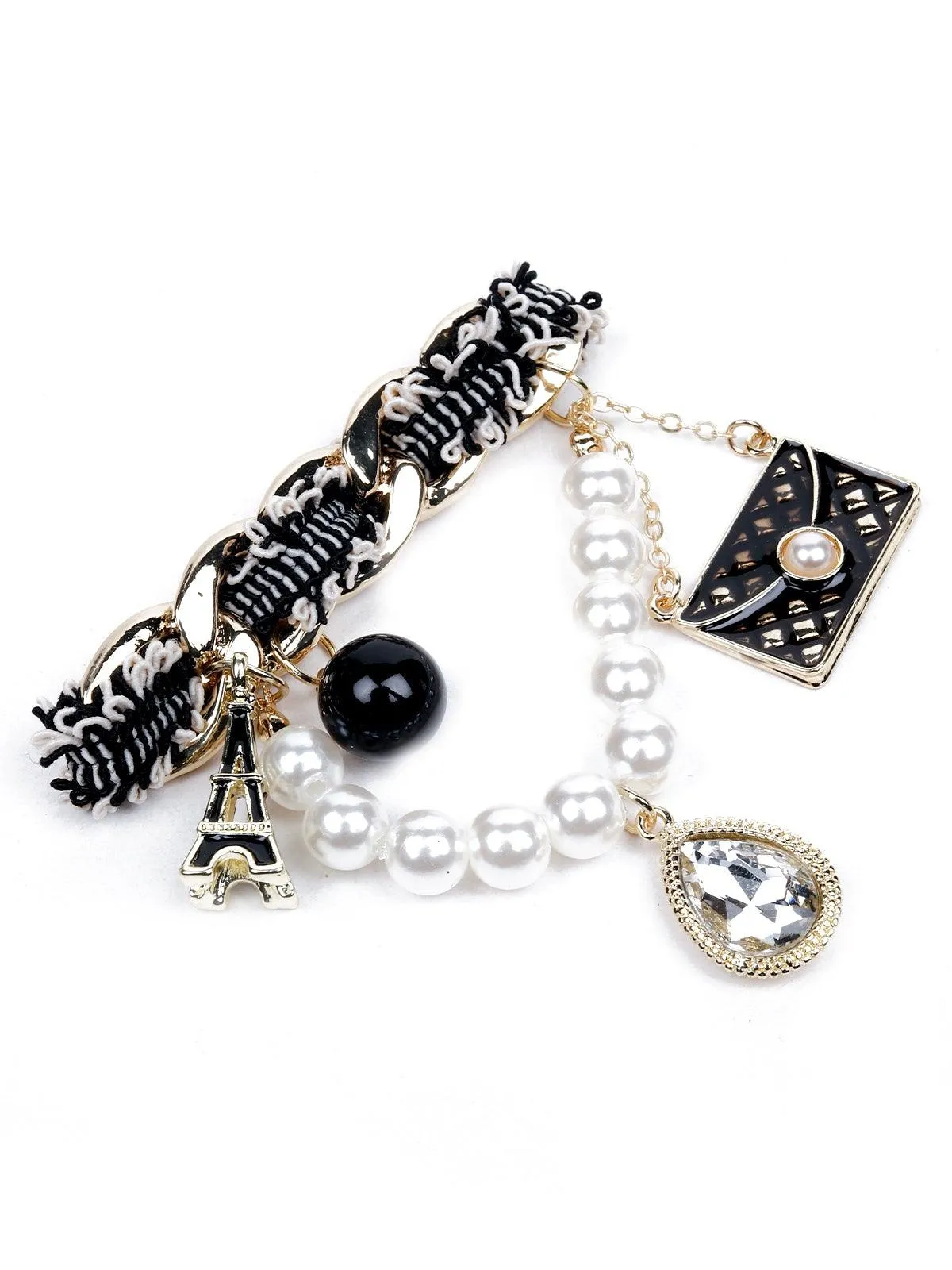 Odette Women Black Metal Brooch
