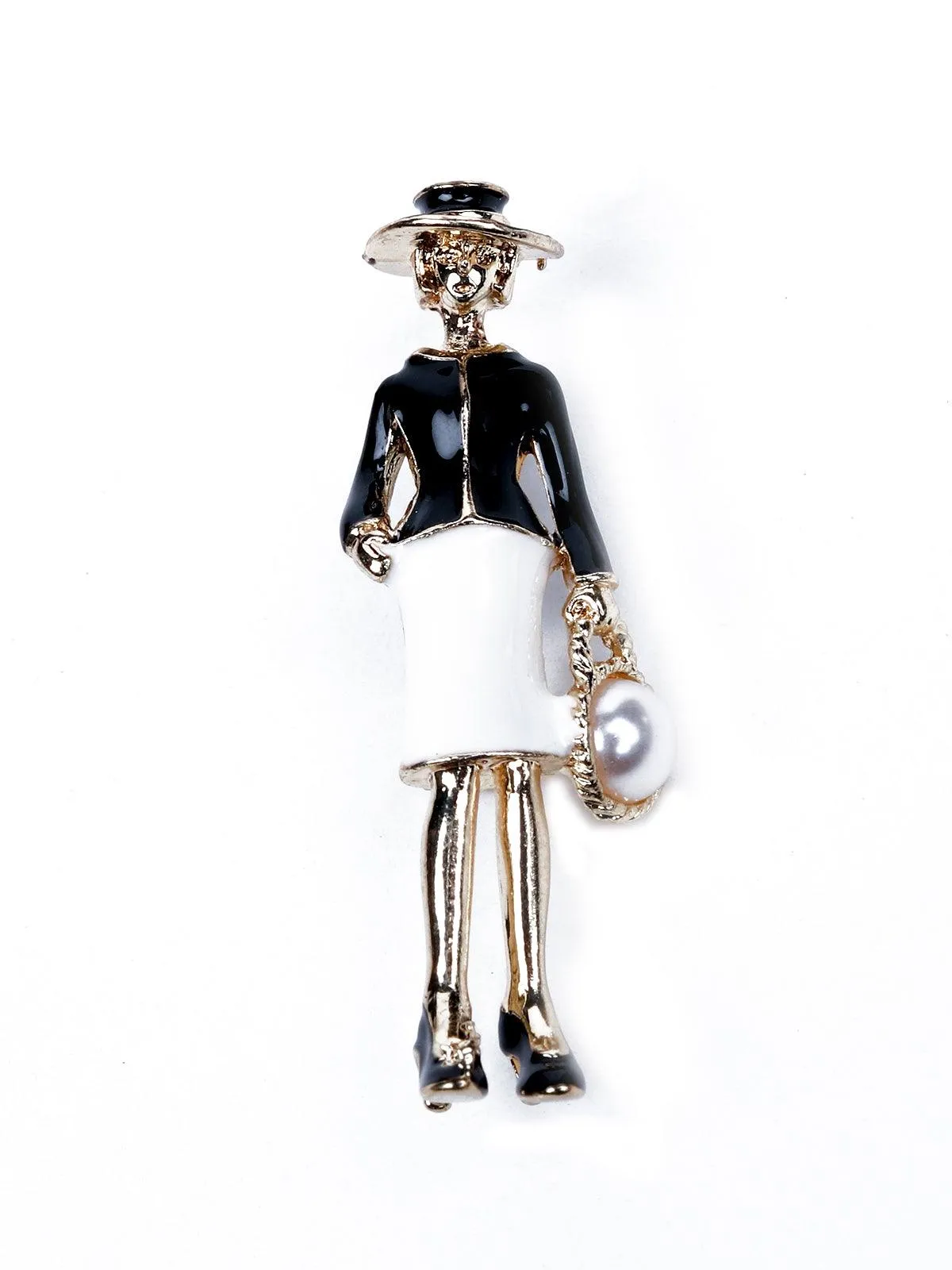 Odette Women Gold Metal 2 Piece Brooch