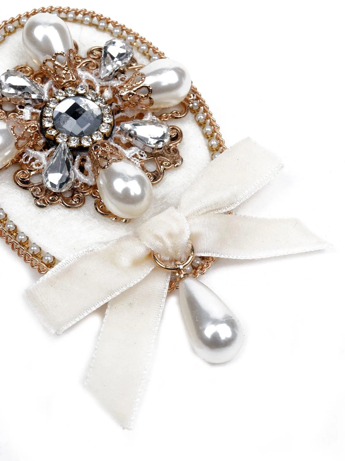 Odette Women White Metal Brooch