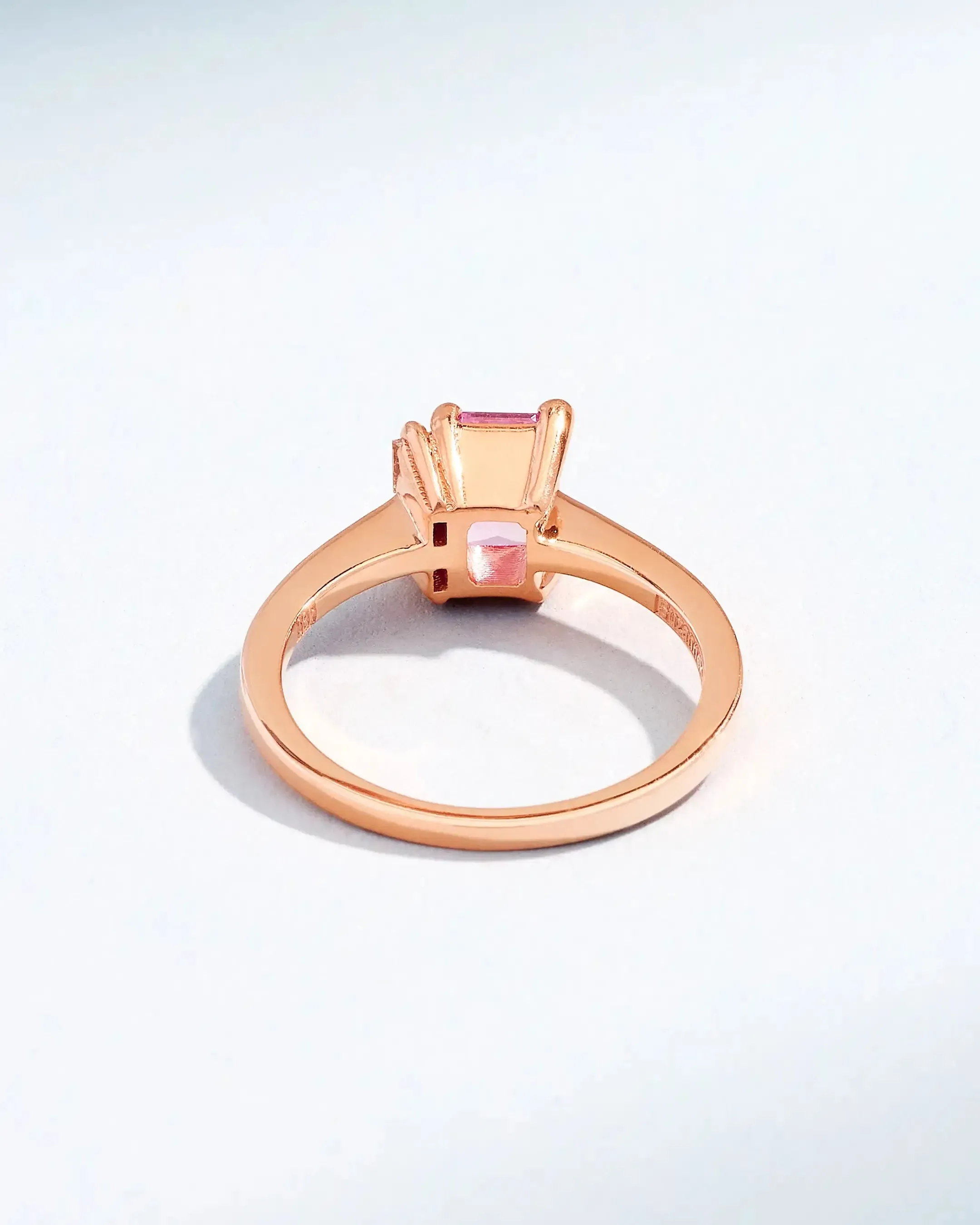 One of a Kind Mini Toi Et Moi Pink Sapphire & Diamond Ring