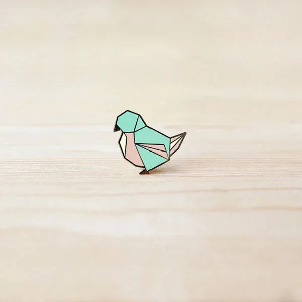 Origami Pin ?C Finch Bird