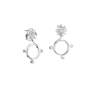 Pallas Athena Double Earrings Silver