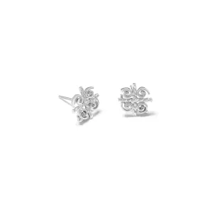 Pallas Athena Stud Earrings Silver