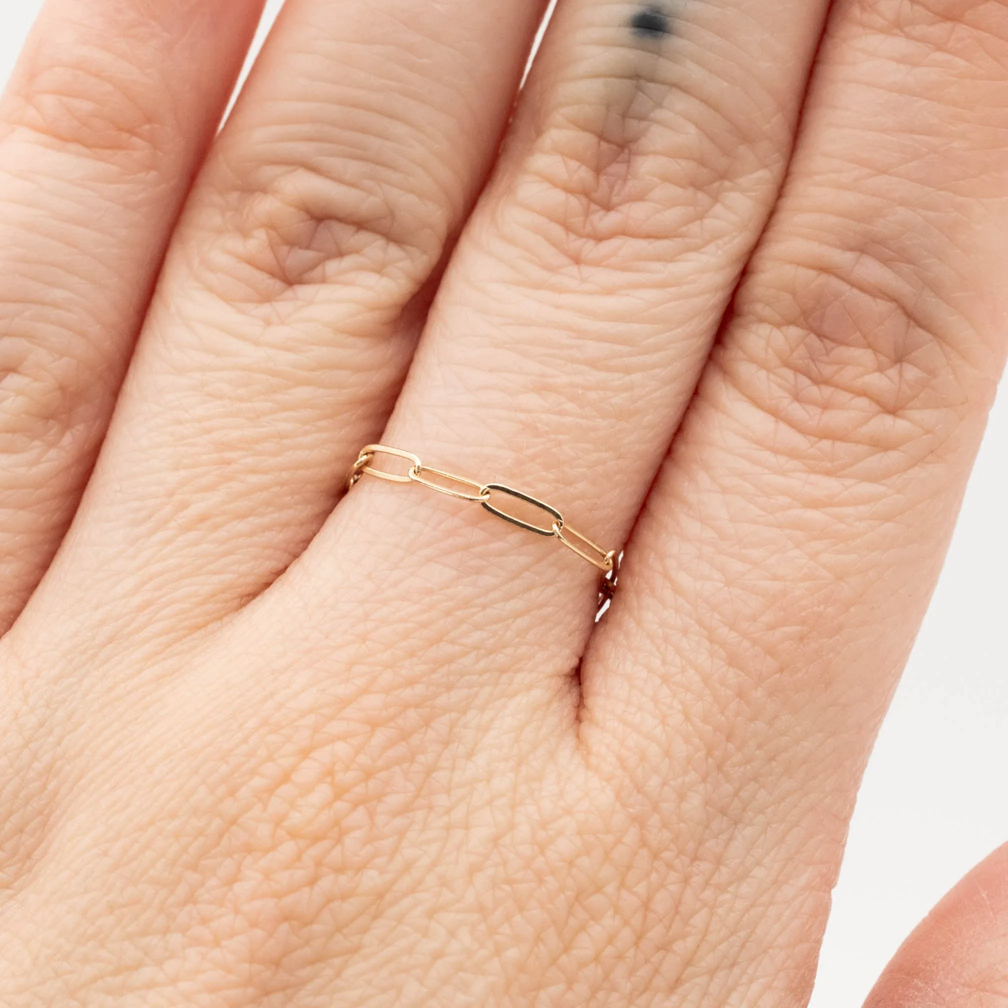 Paperclip Chain Ring