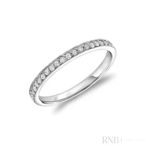 Pav Milgrain Semi Eternity Diamond Ring