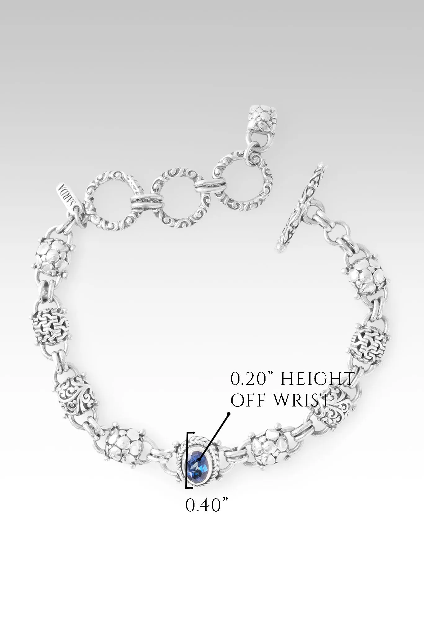 Peaceful Spirit Bracelet? in Cavalier Passion? Mystic Quartz