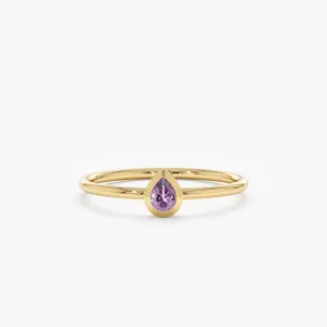 Pear Cut Amethyst Ring, Jessie