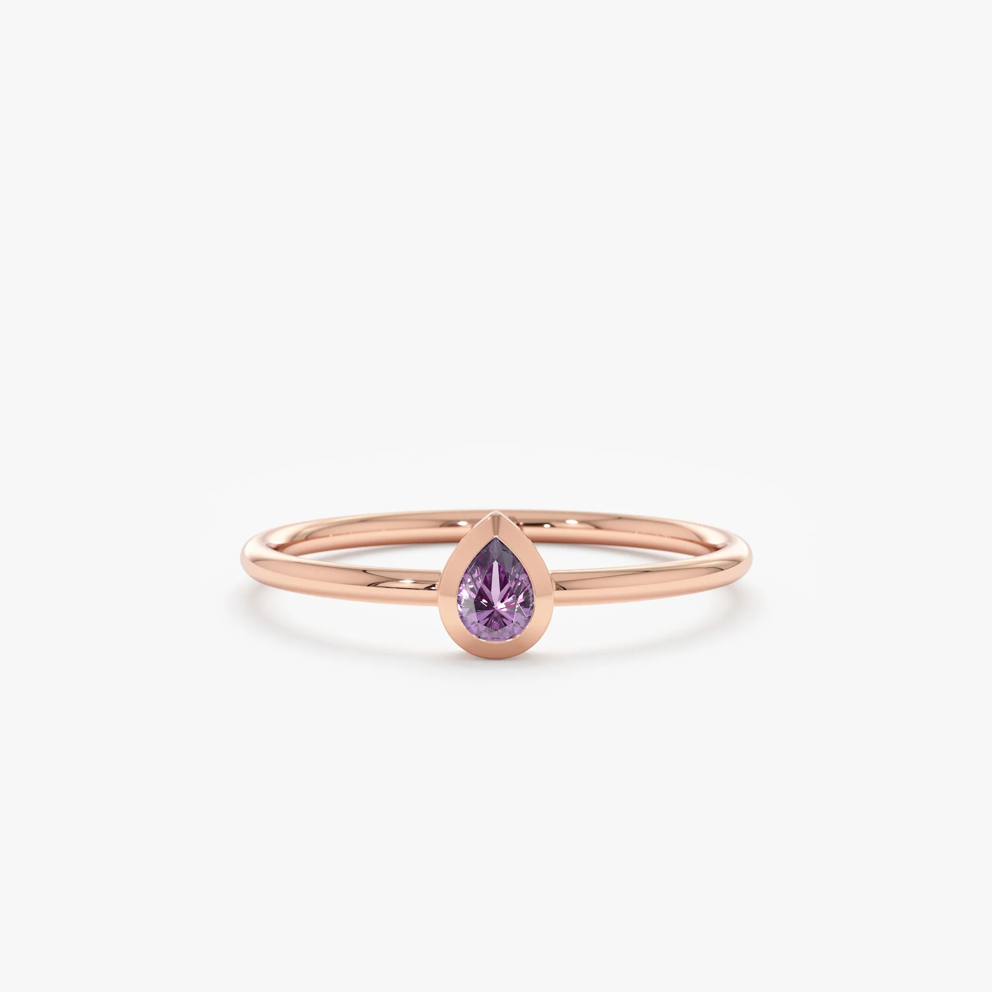Pear Cut Amethyst Ring, Jessie