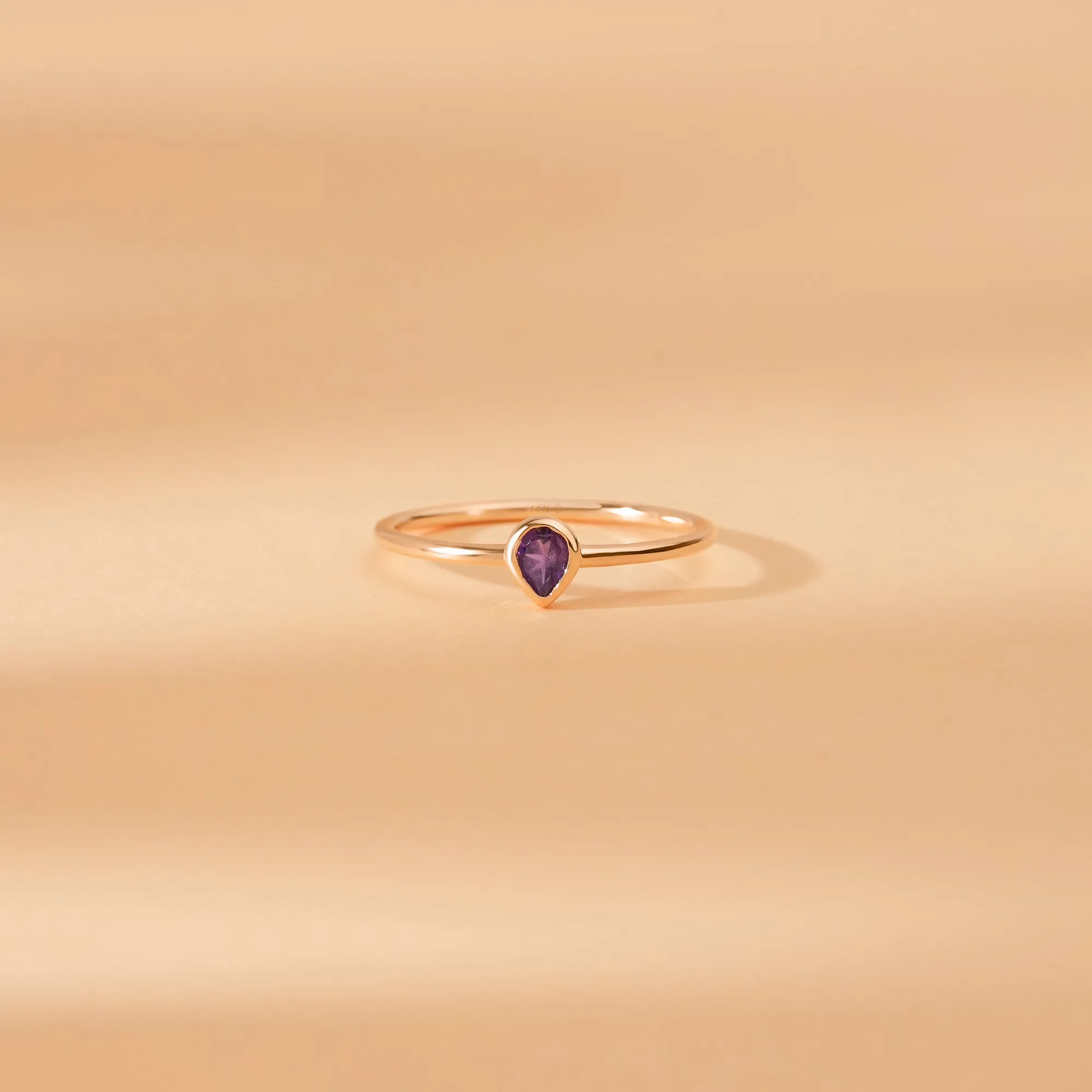 Pear Cut Amethyst Ring, Jessie