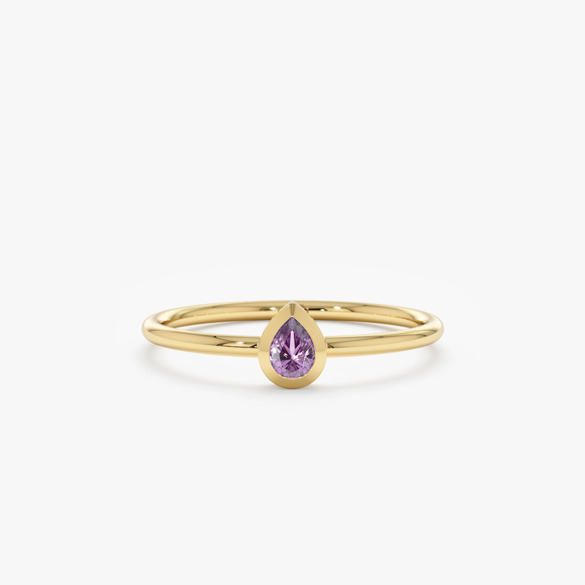 Pear Cut Amethyst Ring, Jessie