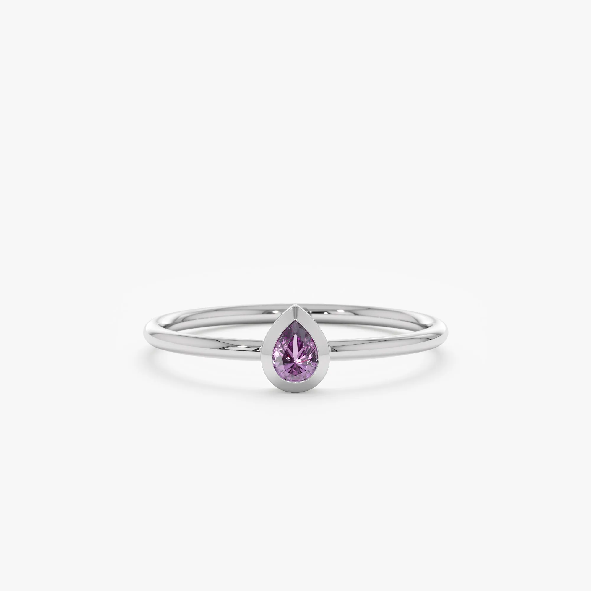 Pear Cut Amethyst Ring, Jessie