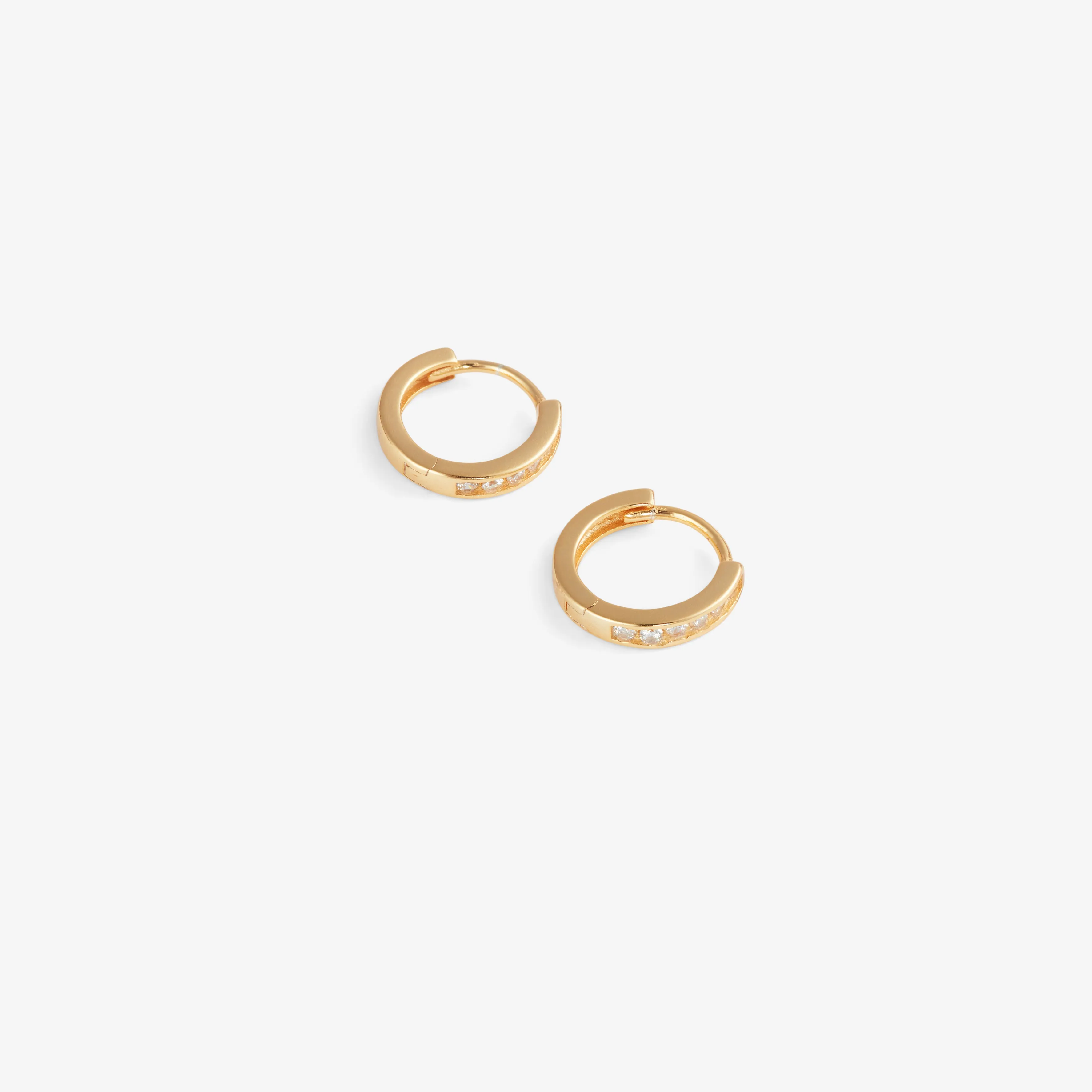 PETITE HIDDEN PAV?? HOOPS Gold