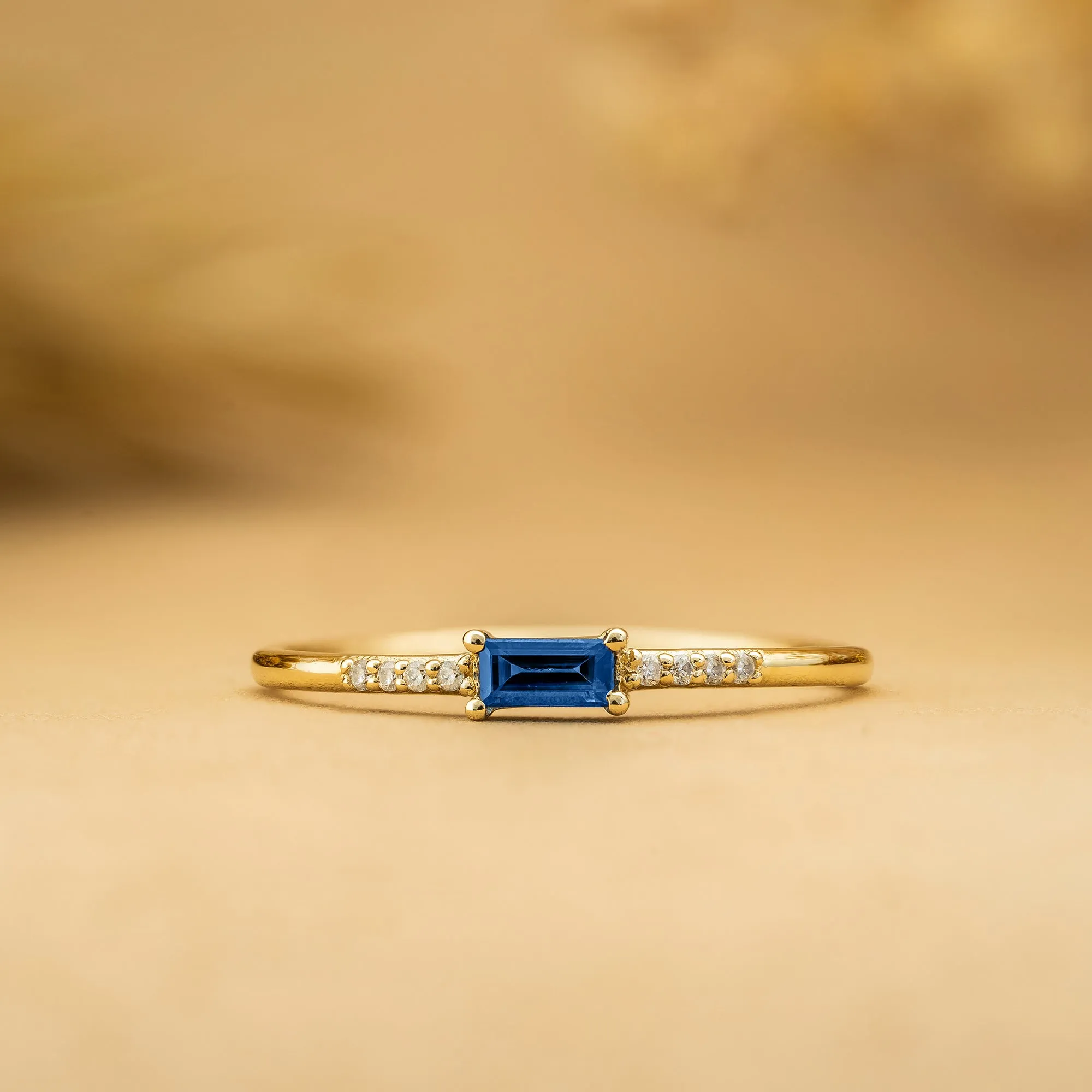 Petite Sapphire and Diamond Ring, Anastasia
