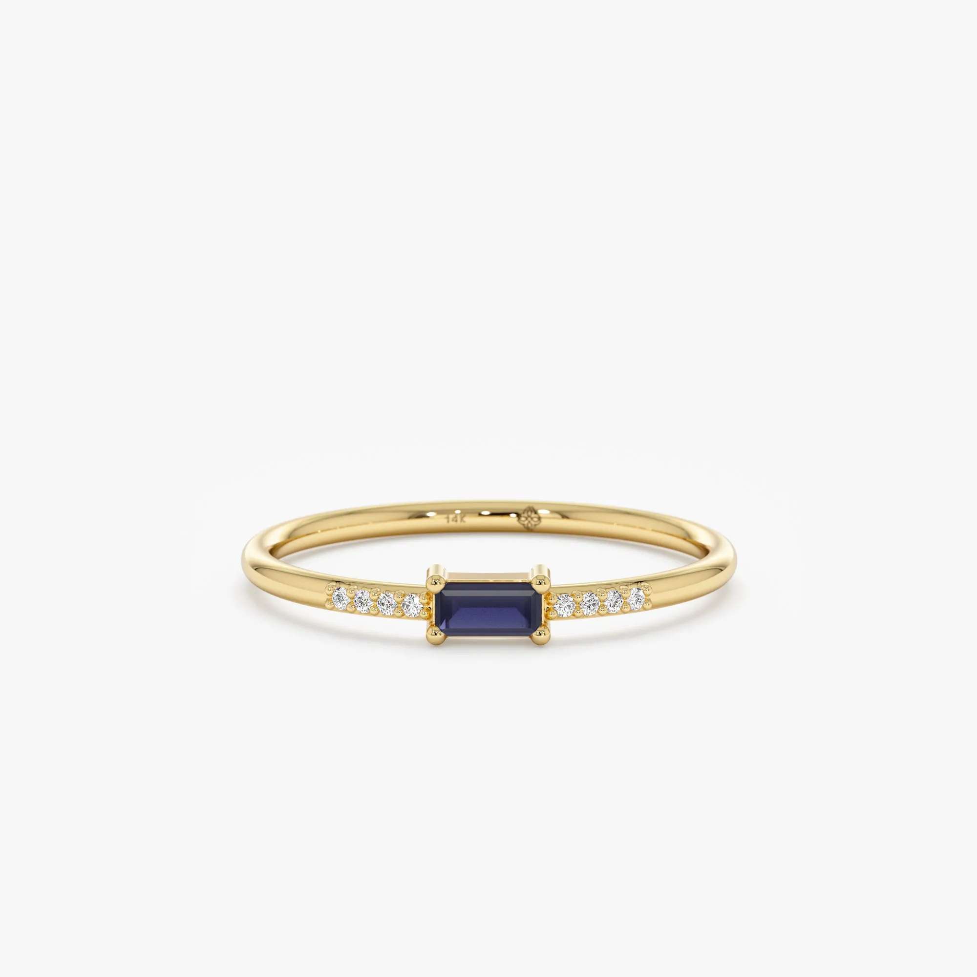 Petite Sapphire and Diamond Ring, Anastasia