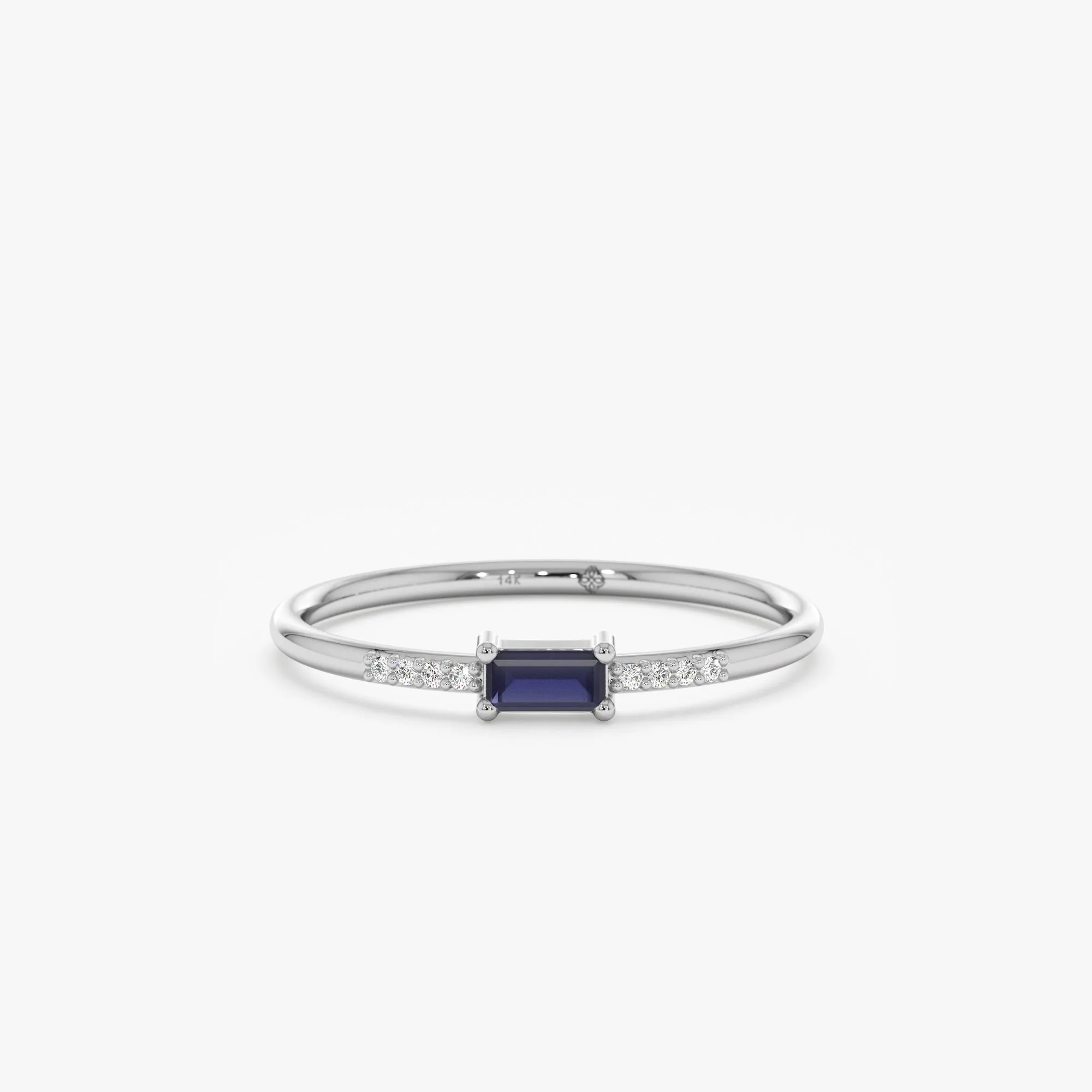 Petite Sapphire and Diamond Ring, Anastasia