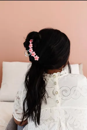 Pink Blossom Claw Clip