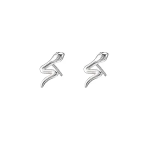 Plain Snake Stud Earrings