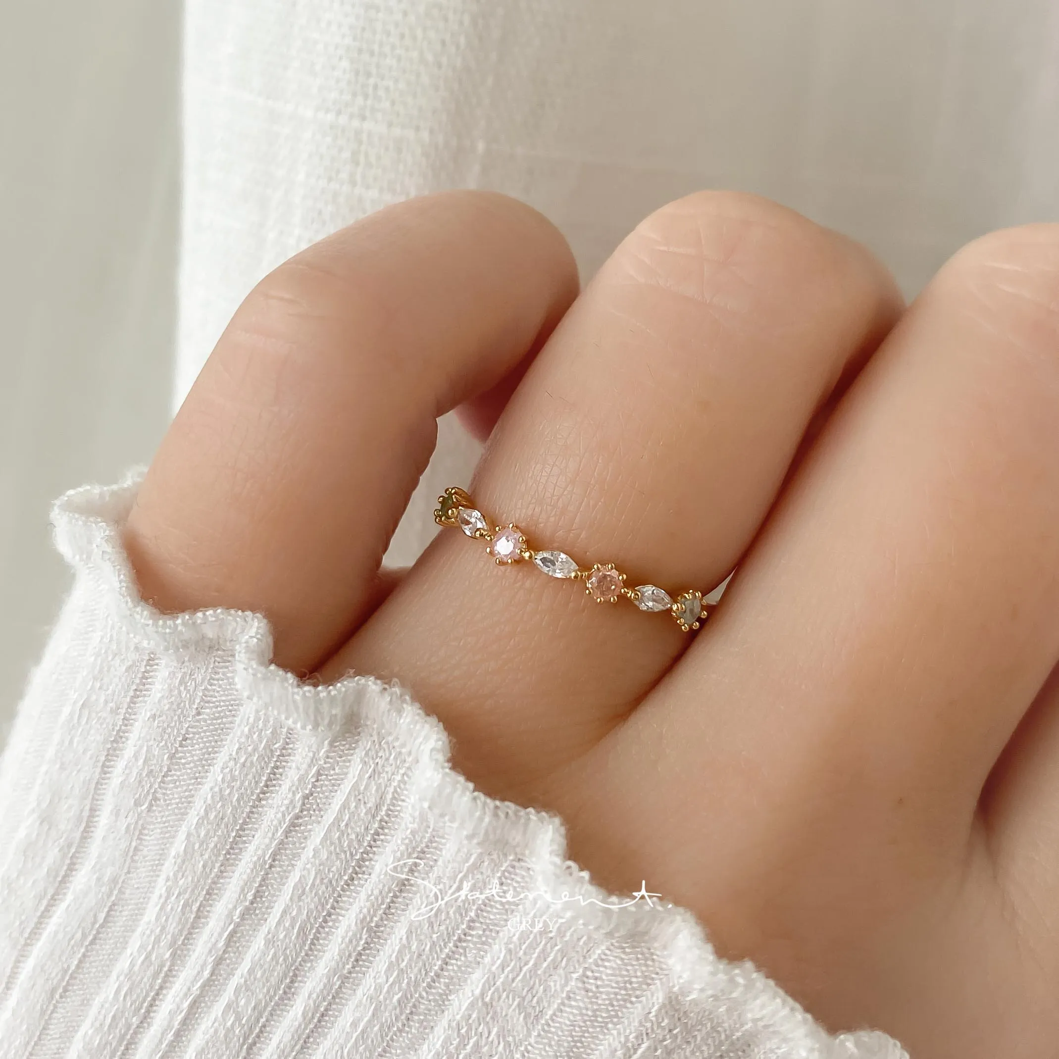 Rachel Marquise Half Eternity Ring