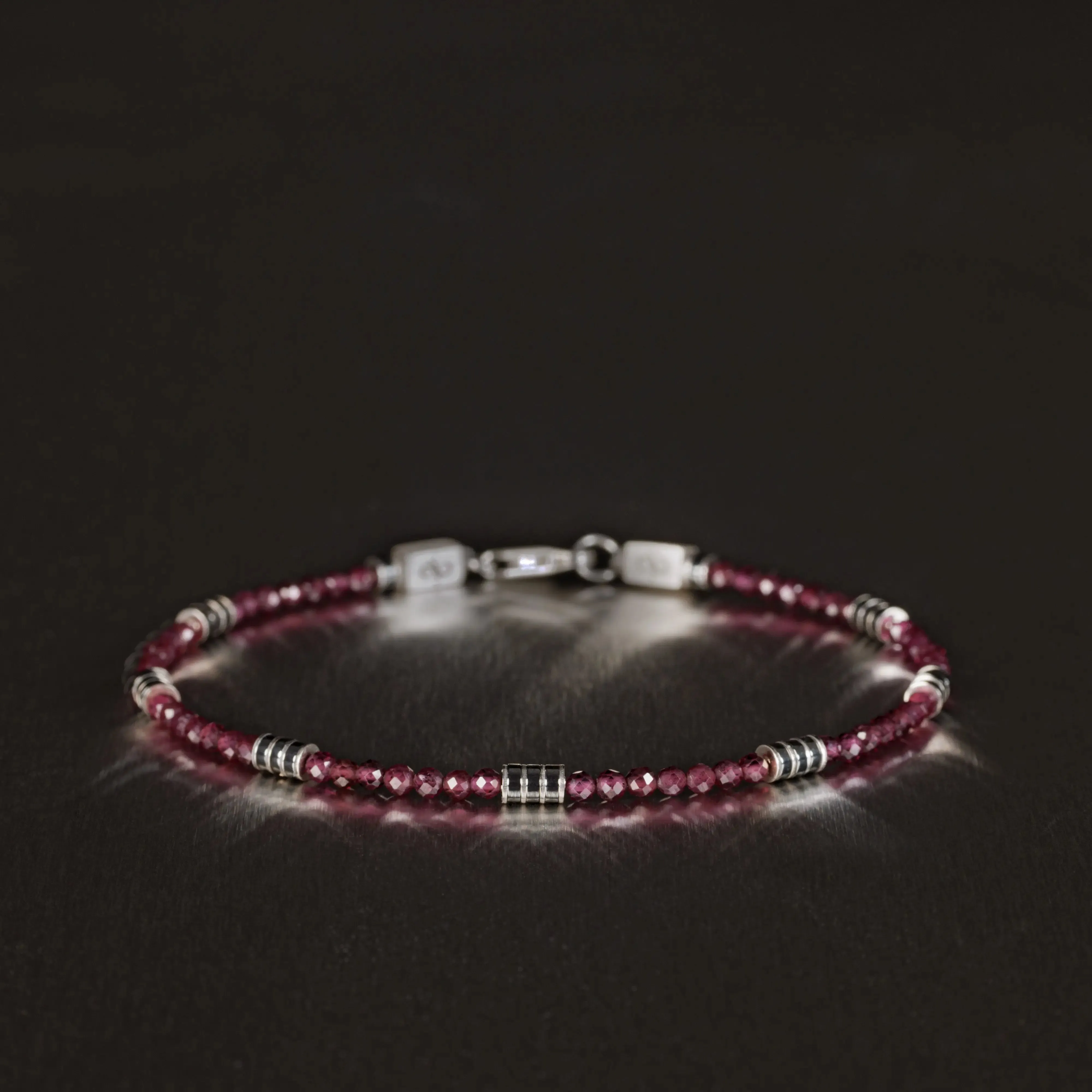 Red Garnet Bracelet XII (2mm)