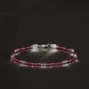 Red Garnet Bracelet XII (2mm)