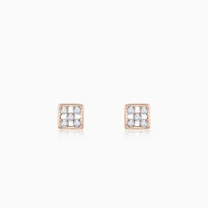 Rose Gold Blissful Moments Diamond Studs