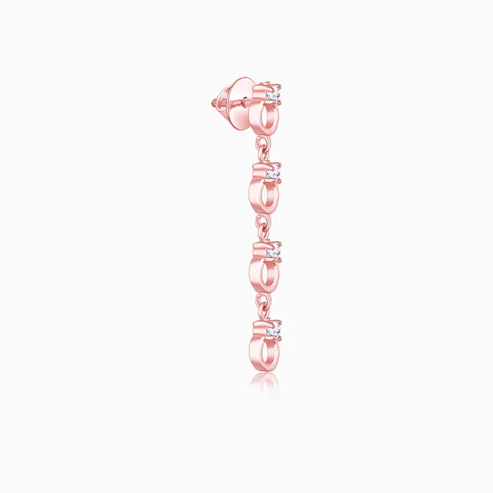 Rose Gold Bridal Blush Earrings