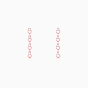 Rose Gold Bridal Blush Earrings