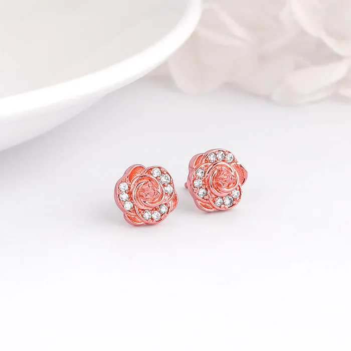 Rose Gold Roseate Earrings