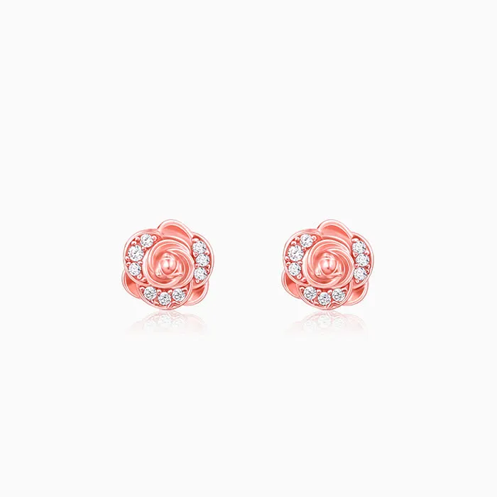 Rose Gold Roseate Earrings