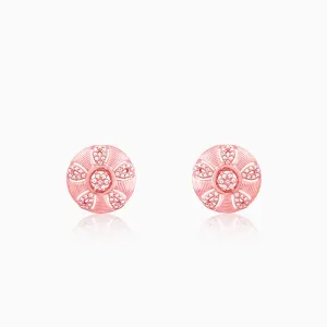 Rose Gold Vinca Earrings