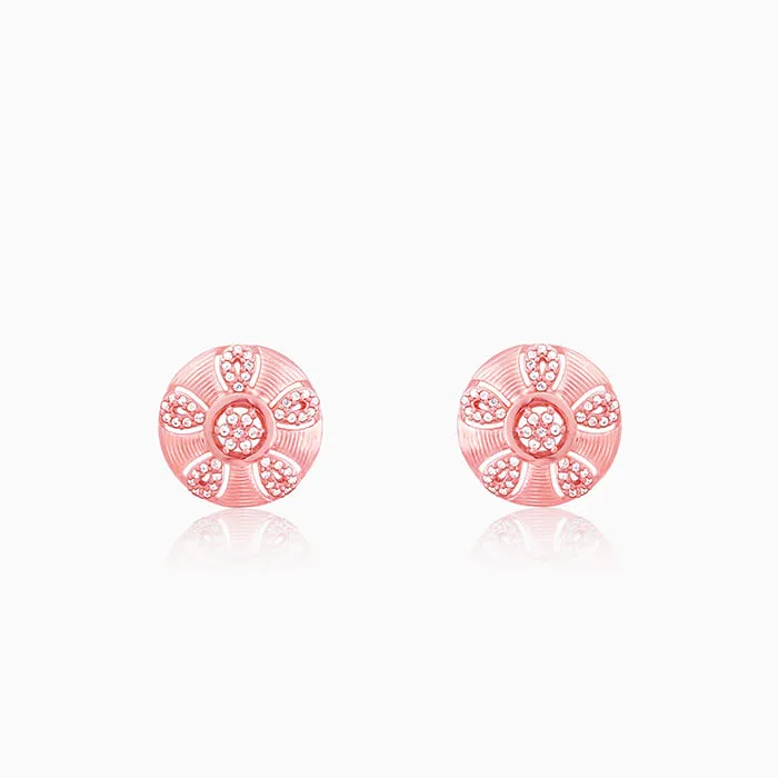 Rose Gold Vinca Earrings