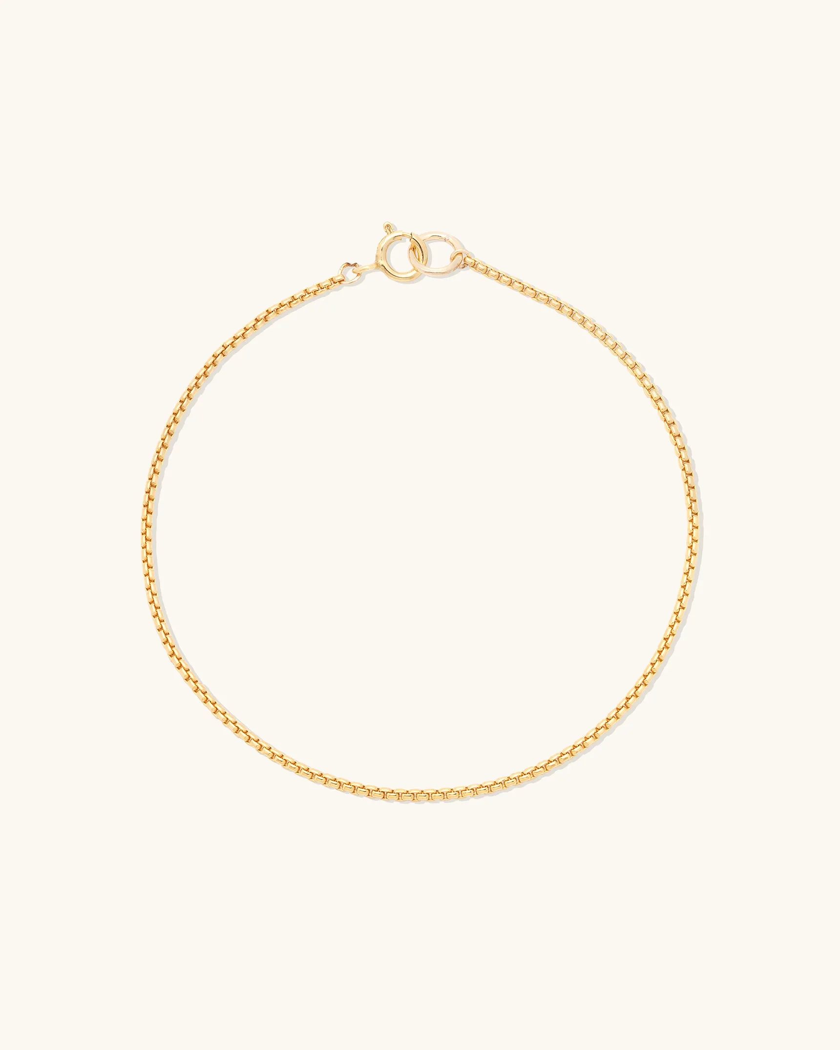 Round Box Chain Bracelet