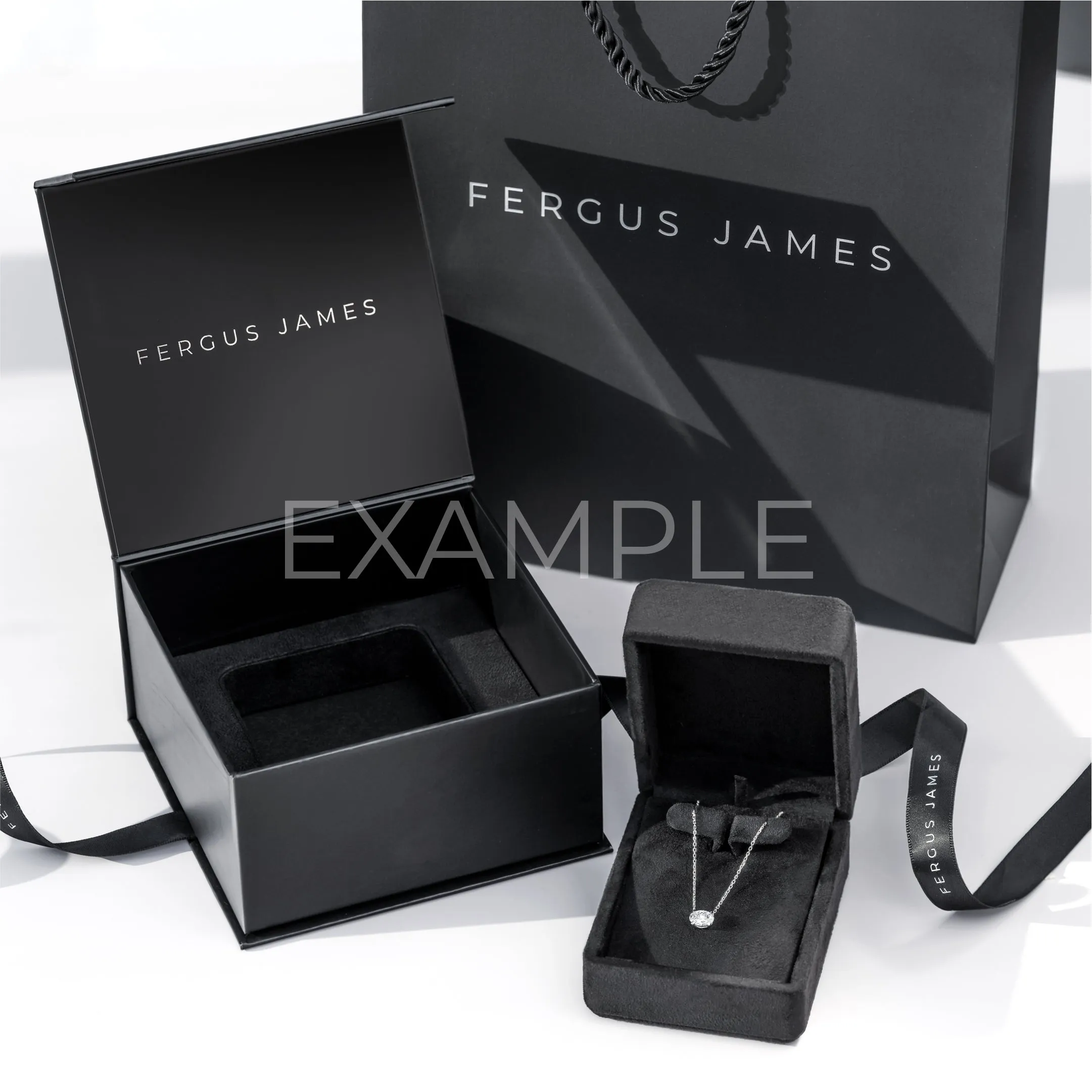 S Letter Pendant White Gold