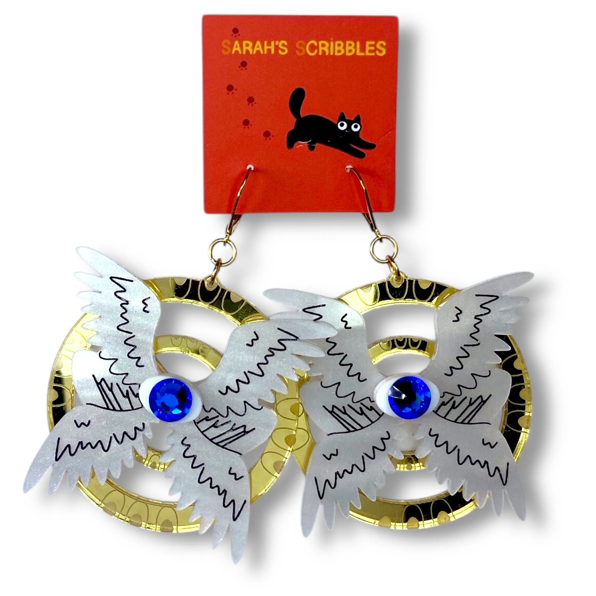 Sarah's Scribbles Seraphim Angel Earrings