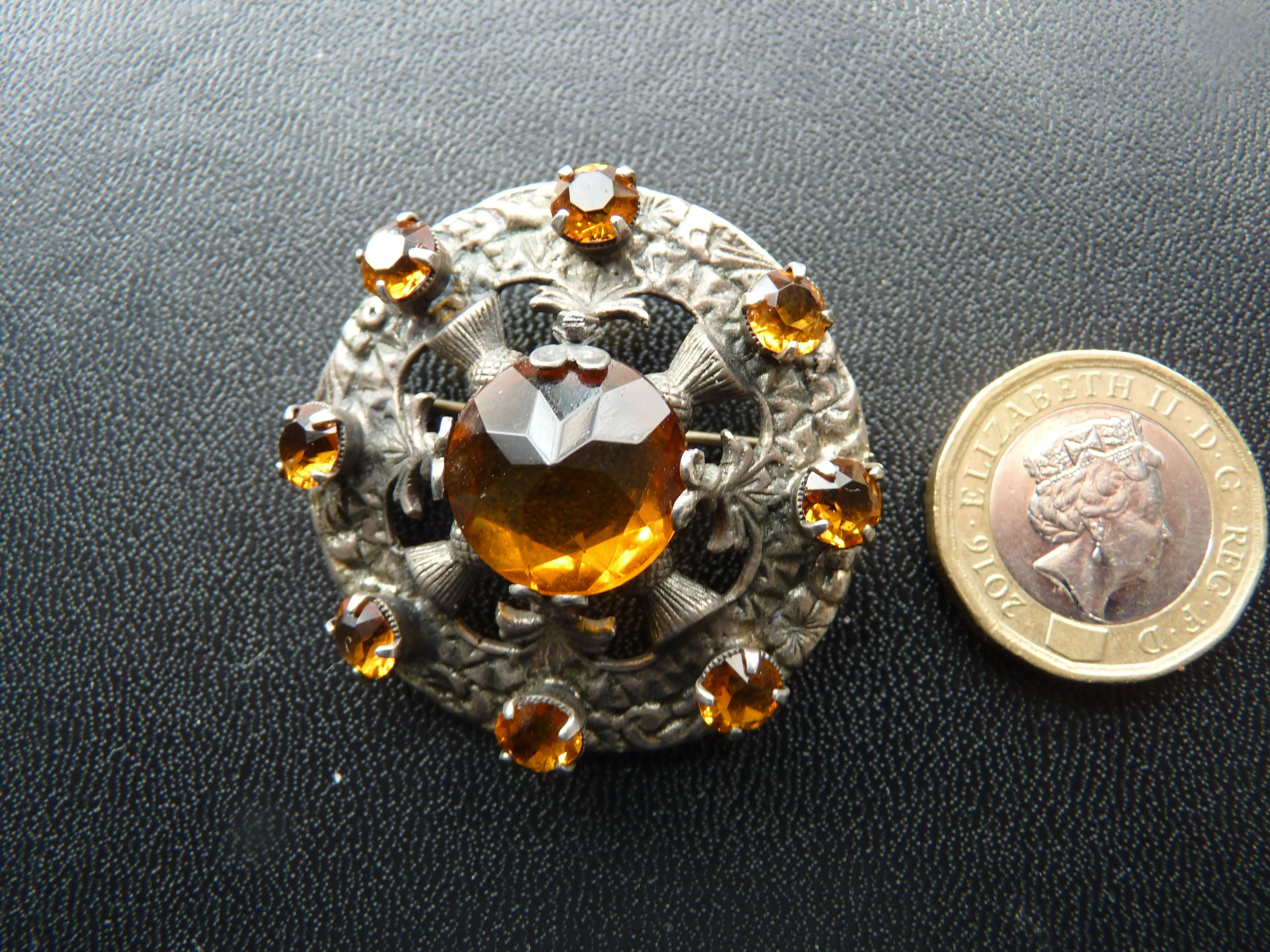 Scottish Silver Brooch.