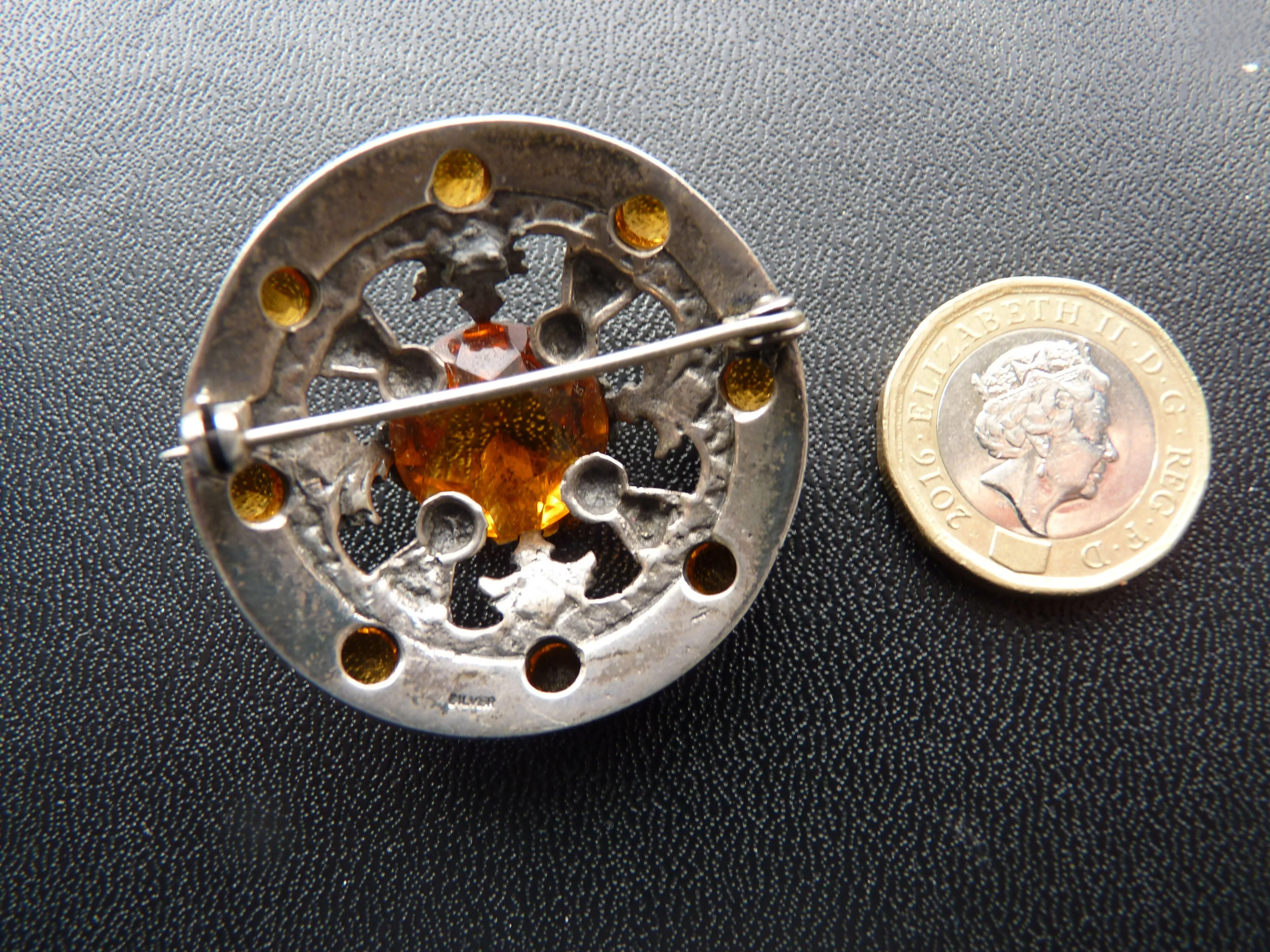 Scottish Silver Brooch.