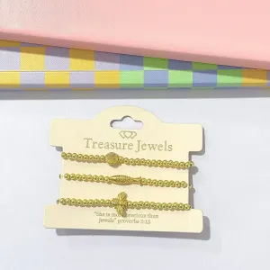 Seaside Treasures Gold Bracelet Set