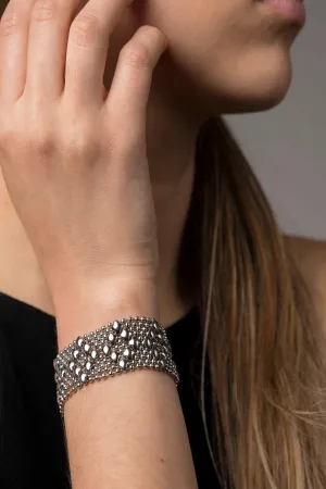 SG Liquid Metal B4-N Chrome Finish Bracelet by Sergio Gutierrez