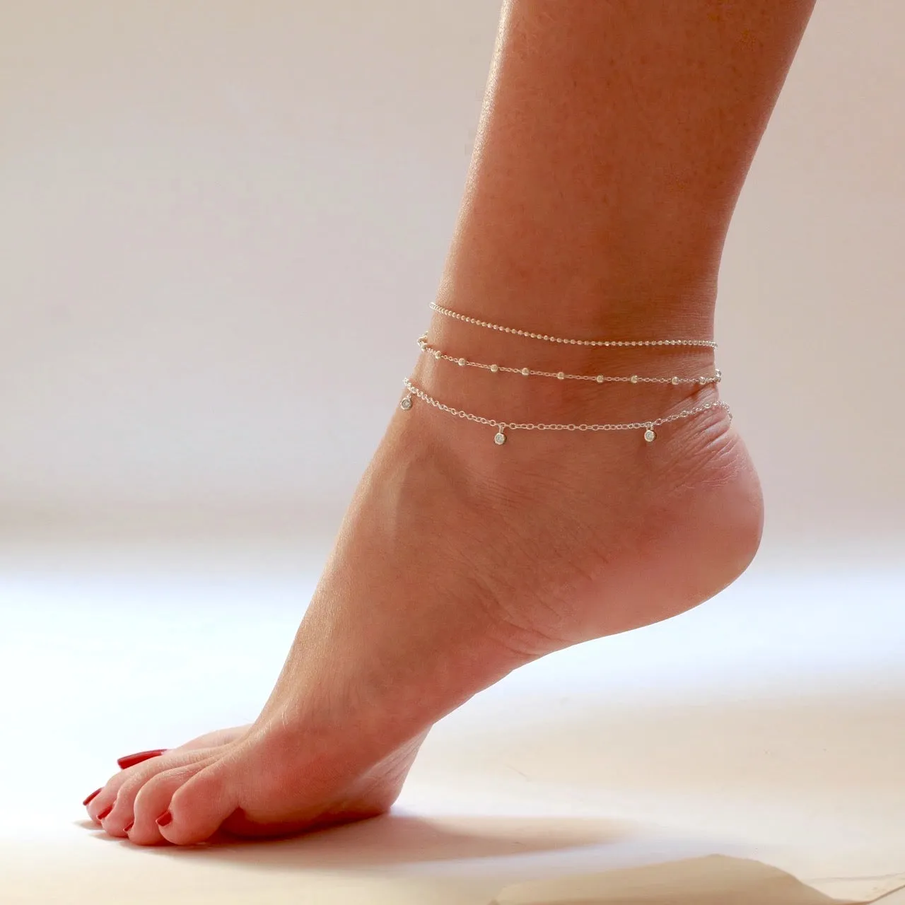 Shaker Bezel Anklet