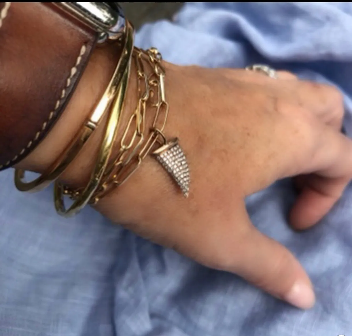 SIGNATURE PAPERCLIP CHAIN BRACELET