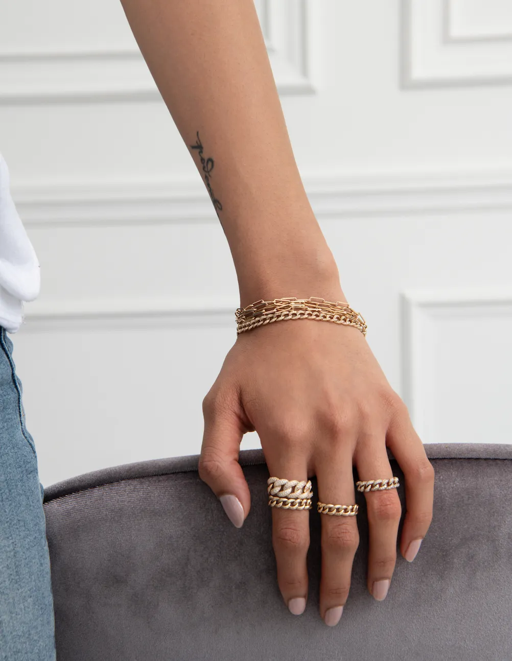 SIGNATURE PAPERCLIP CHAIN BRACELET